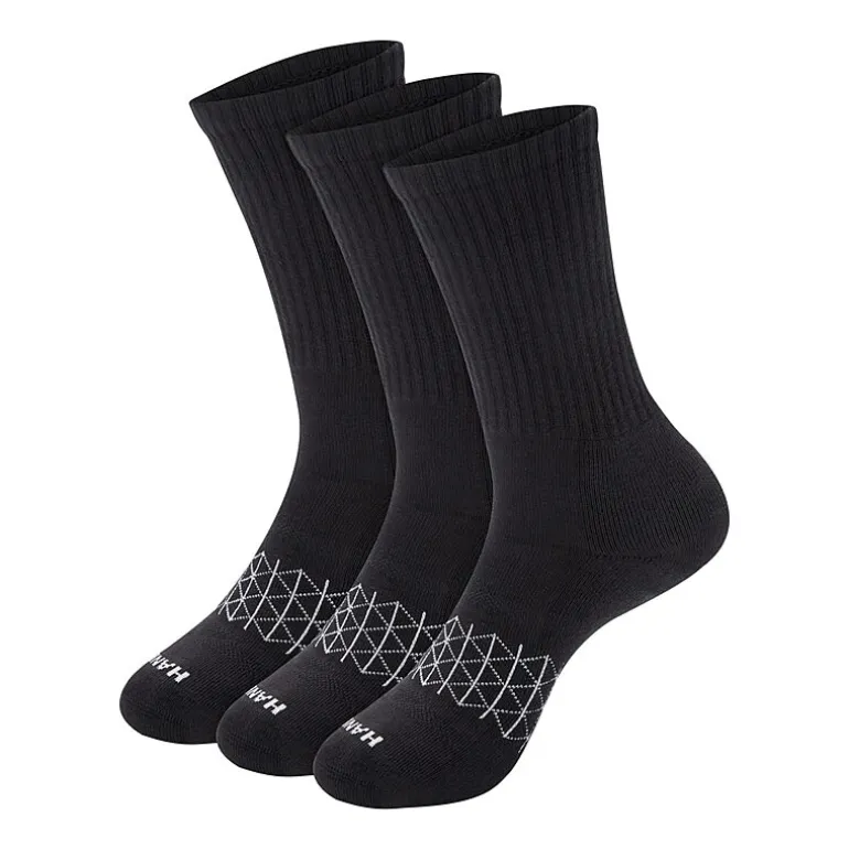 Hanes® Men's Ultimate Absolute Comfort 3 Pairs, Moisture-Wicking Crew Socks