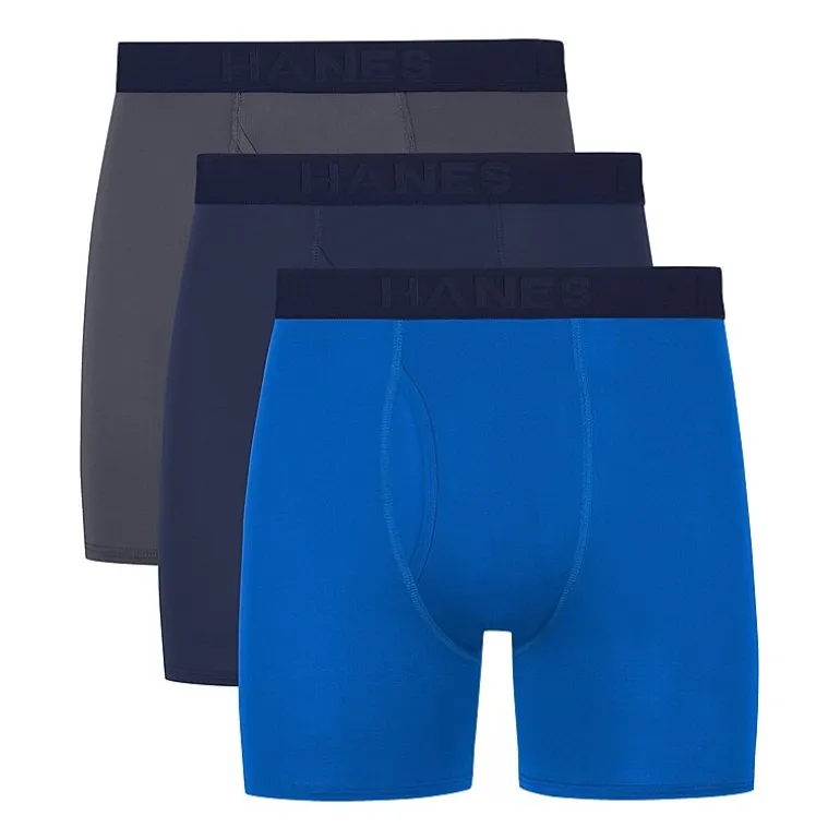 Hanes® Men's Ultimate 3-Pack Comfort Sport Boxer Briefs Underwear