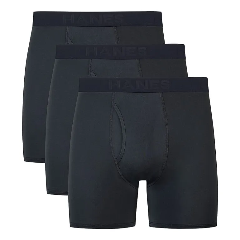 Hanes® Men's Ultimate 3-Pack Comfort Sport Boxer Briefs Underwear