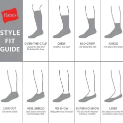 Hanes® Men's Ultimate 6-Pack Ultra Cushion Crew Socks