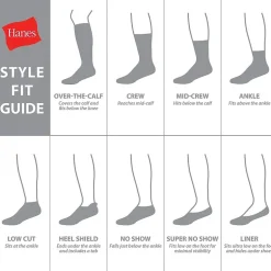 Hanes® Men's Ultimate Soft & Durable12-Pack Crew Socks