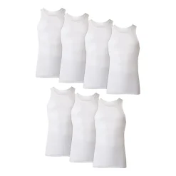 Hanes Mens U Neck Sleeveless 7 Pack Tank Bonus Pack