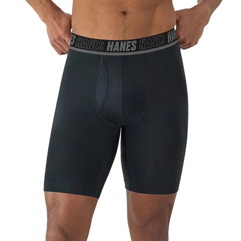 Hanes Moves Xtemp Performance Total Support Pouch Bonus Pack Mens 5 Pack Support Pouch Long Leg Boxer Briefs Umsld5