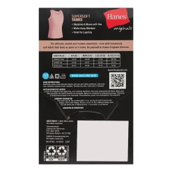Hanes Originals Supersoft Little & Big Kid Girls U Neck Sleeveless 4 Pack Tank