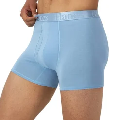 Hanes Originals Supersoft Mens 3 Pack Cooling Multi-Pack Comfort Waistband Trunks Uo2tb3