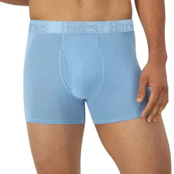 Hanes Originals Supersoft Mens 3 Pack Cooling Multi-Pack Comfort Waistband Trunks Uo2tb3