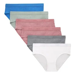 Hanes Originals Ultimate Little & Big Girls 6 Pack SuperSoft Hipster Panty