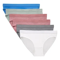 Hanes Originals Ultimate Little & Big Girls 6 Pack SuperSoft Bikini Panty