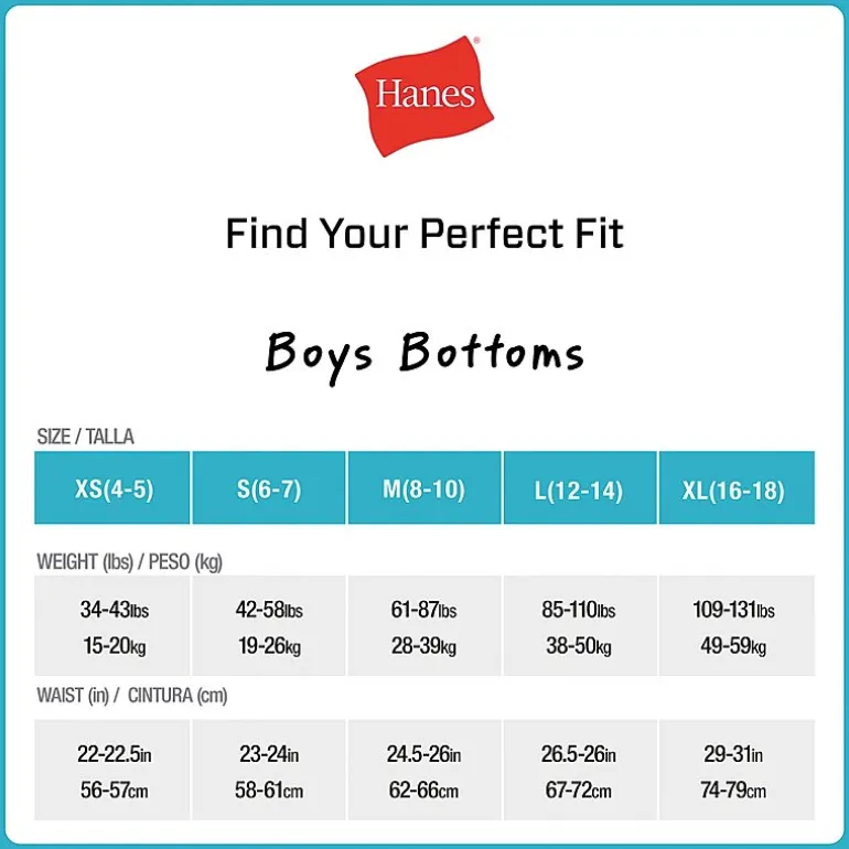 Hanes Originals Ultimate Little & Big Boys 5 Pack SuperSoft Knit Boxers