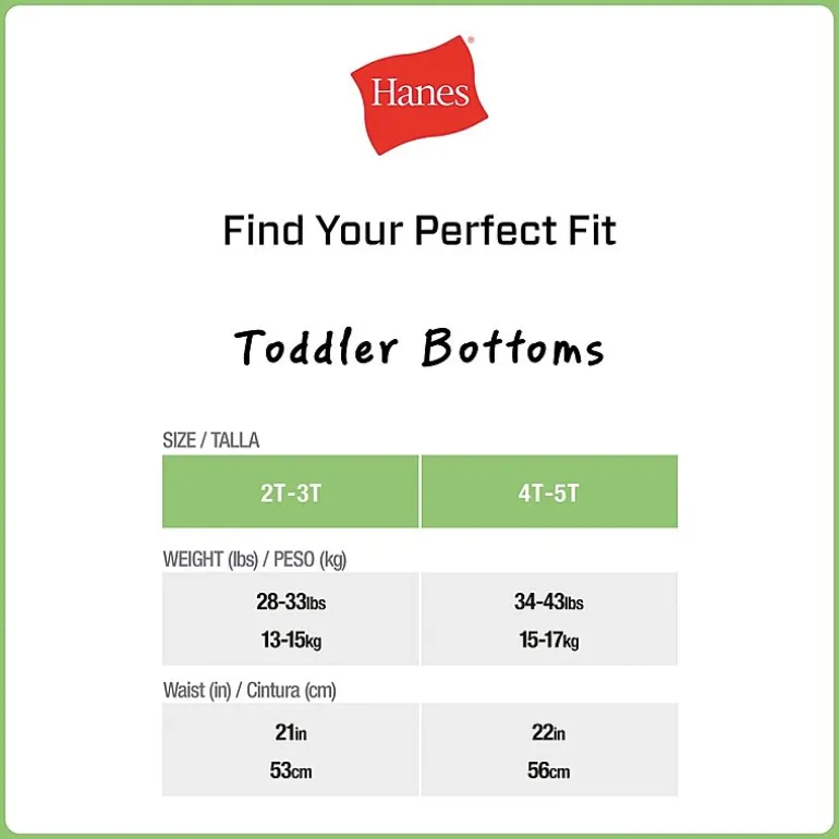 Hanes Potty Trainer Toddler Boys 6 Pack Boxer Briefs Tublbb