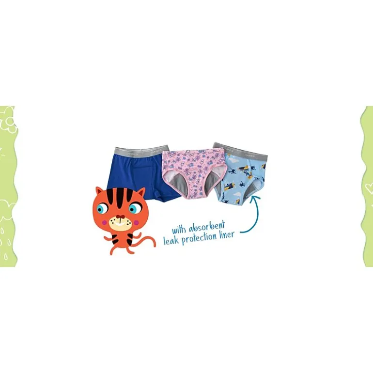 Hanes Potty Trainer Toddler Boys 6 Pack Boxer Briefs Tublbb