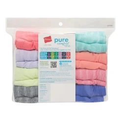 Hanes Pure Comfort Microfiber Little & Big Kid Girls 8 Pack Hipster Panty Gupsyh