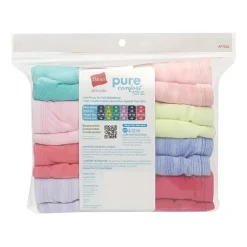 Hanes Pure Comfort Microfiber Little & Big Kid Girls 8 Pack Brief Panty Gupsyb