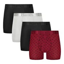 Hanes Supersoft Bonus Pack Mens 4 Pack Comfort Waistband Trunks Uo2td4