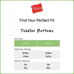 Hanes Toddler Boys 10 Pack Boxer Briefs Tub74p