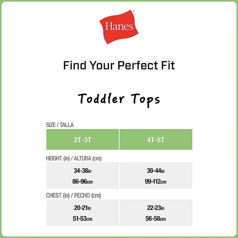Hanes Toddler Boys U Neck Sleeveless 5 Pack Tank
