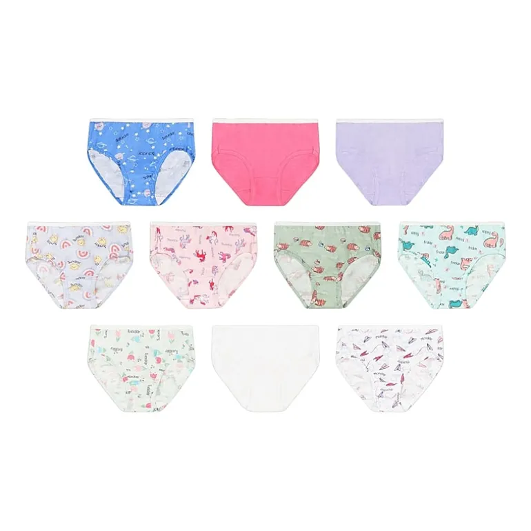 Hanes Toddler Girls 10 Pack Briefs Tucbrf