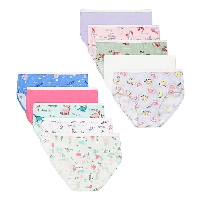 Hanes Toddler Girls 10 Pack Briefs Tucbrf