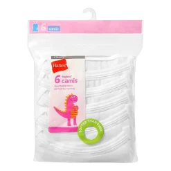 Hanes Toddler Girls U Neck Sleeveless 6 Pack Camisole