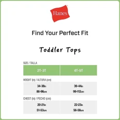 Hanes Toddler Girls U Neck Sleeveless 6 Pack Camisole