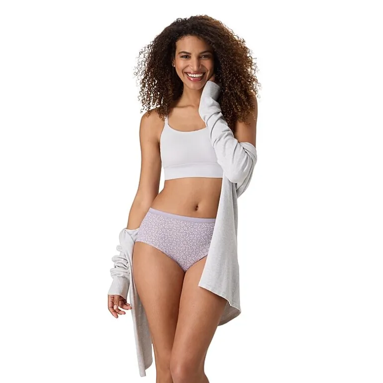 Hanes Ultimate® 6+1 Bonus Pack Breathable Cotton Brief Panties Underwear 40H7CC