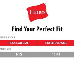 Hanes Ultimate Bonus Pack Mens 7 Pair Crew Socks