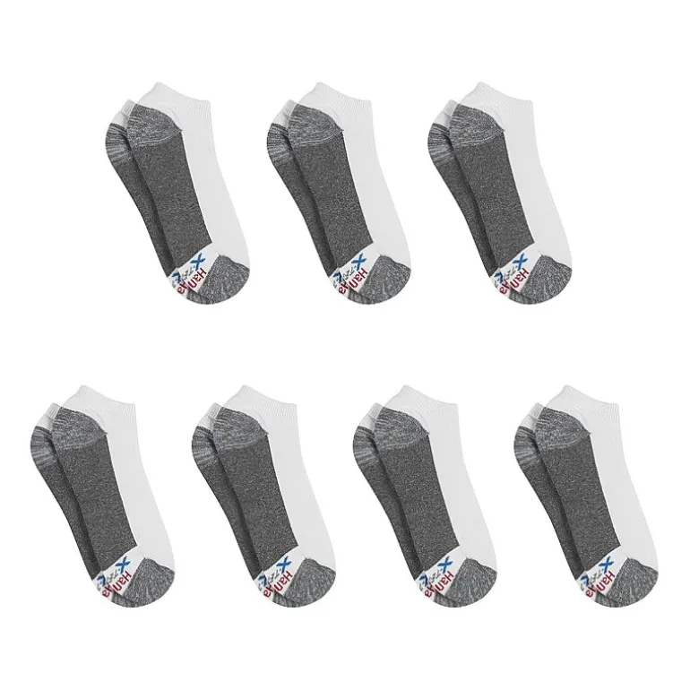 Hanes Ultimate Bonus Pack Mens Multi-Pack 7 Pair Low Cut Socks