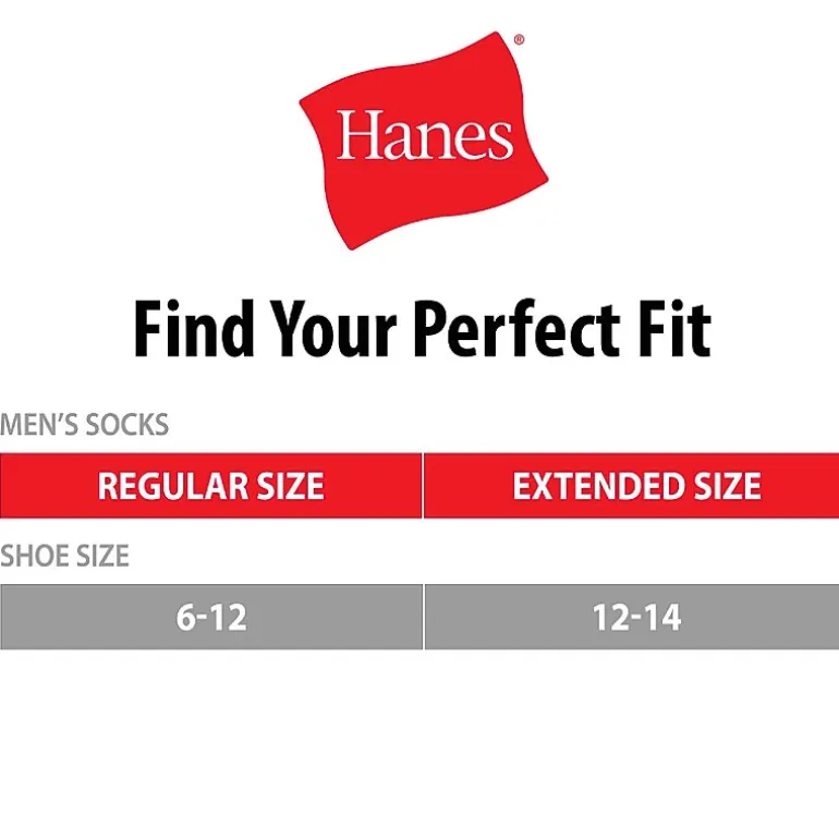 Hanes Ultimate Bonus Pack Mens Multi-Pack 7 Pair Low Cut Socks