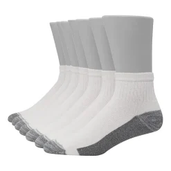 Hanes Ultimate Bonus Pack Mens Multi-Pack 7 Pair Quarter Ankle Socks
