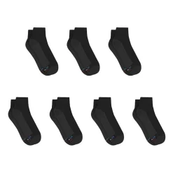Hanes Ultimate Bonus Pack Mens Multi-Pack 7 Pair Quarter Ankle Socks