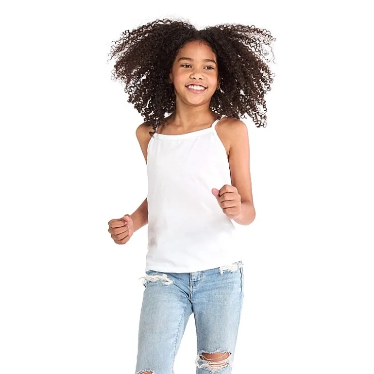 Hanes Ultimate EcoSmart Little & Big Girls 4 Pack Square Neck Camisole