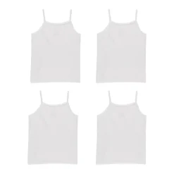 Hanes Ultimate EcoSmart Little & Big Girls 4 Pack Square Neck Camisole