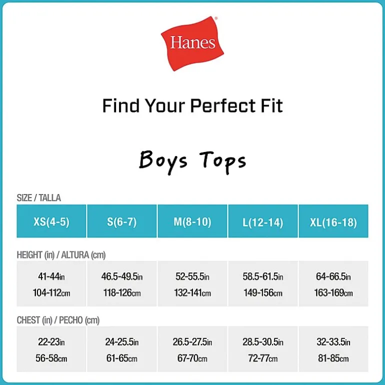 Hanes Ultimate Little & Big Boys 5 Pack U Neck Lightweight Tank