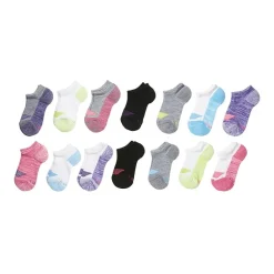 Hanes Ultimate Little & Big Kid Girls 14 Pair No Show Socks