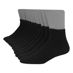 Hanes Ultimate Mens Multi-Pack 12 Pair Quarter Ankle Socks
