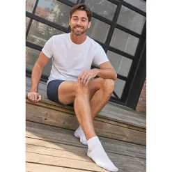 Hanes Ultimate Mens Multi-Pack 12 Pair Quarter Ankle Socks