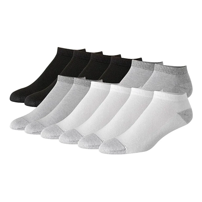 Hanes Ultimate Mens Multi-Pack 12 Pair Low Cut Socks