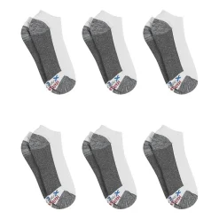 Hanes Ultimate Mens Multi-Pack 6 Pair Low Cut Socks