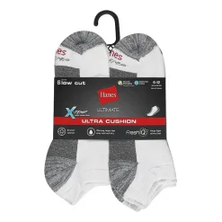 Hanes Ultimate Mens Multi-Pack 6 Pair Low Cut Socks