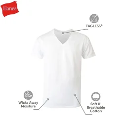 Hanes® Ultimate Men's 3-Pack ComfortBlend® V-Neck T-Shirt Undershirts