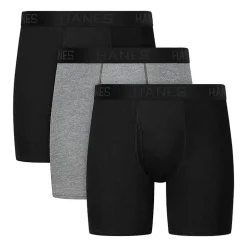 Hanes® Ultimate Men’s Underwear 3-Pack ComfortBlend® Boxer Briefs Underwear, Moisture-Wicking Ubbbb3