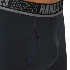 Hanes® Ultimate Men's Underwear 3-Pack Moves X-TEMP® Performance Long Leg Boxer Brief Underwear with Total Support Pouch™ Umslf3