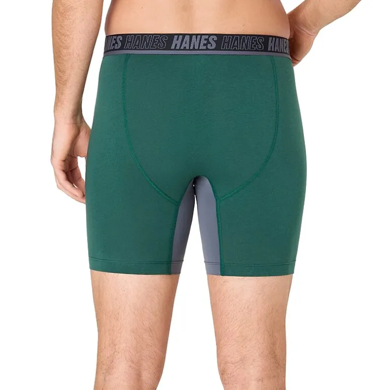 Hanes® Ultimate Men's Underwear 3-Pack Moves X-TEMP® Cotton Stretch Boxer Briefs Underwear Um5bb3