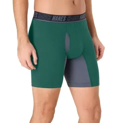 Hanes® Ultimate Men's Underwear 3-Pack Moves X-TEMP® Cotton Stretch Boxer Briefs Underwear Um5bb3