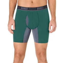 Hanes® Ultimate Men's Underwear 3-Pack Moves X-TEMP® Cotton Stretch Boxer Briefs Underwear Um5bb3