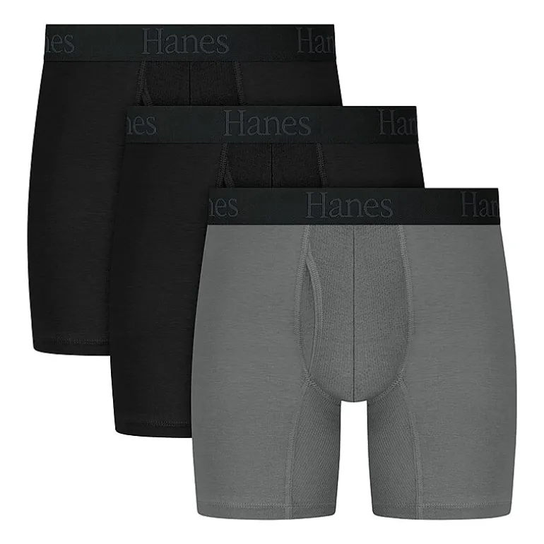 Hanes® Ultimate Men's Underwear 3-Pack Moves X-TEMP® Performance Boxer Briefs Underwear Um2be3