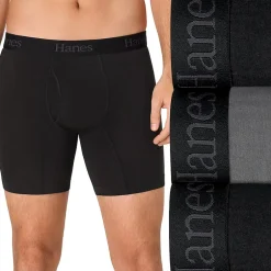 Hanes® Ultimate Men's Underwear 3-Pack Moves X-TEMP® Performance Boxer Briefs Underwear Um2be3