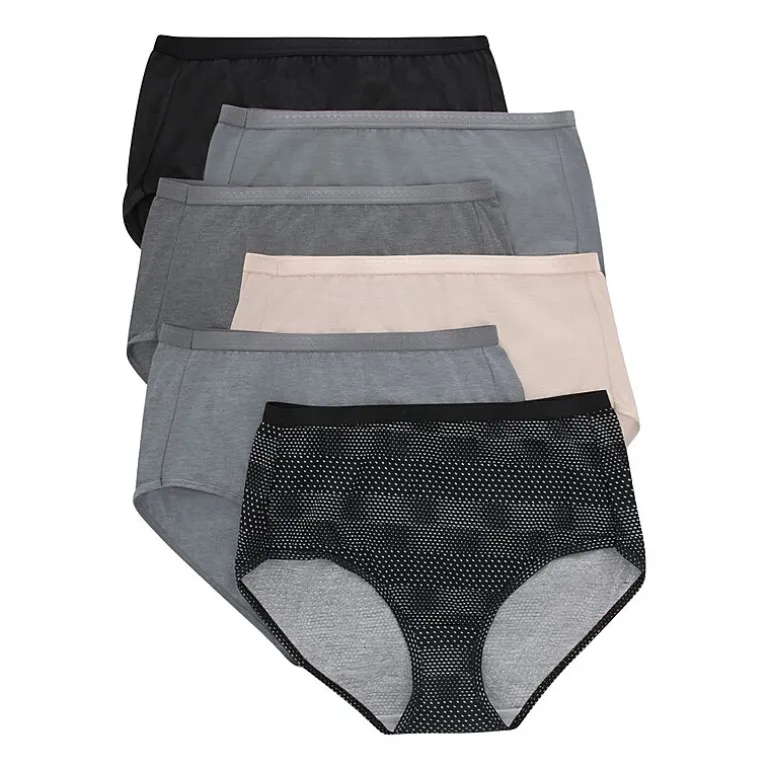 Hanes Ultimate® 6-Pack Breathable Cotton Brief Underwear 40H6CC
