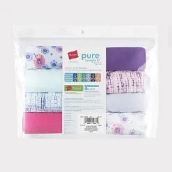 Hanes Ultimate Pure Comfort Organic Cotton Little & Big Kid Girls 8 Pack Brief Panty Guocb8