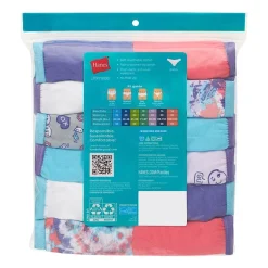 Hanes Ultimate Tagless Cotton Little & Big Girls 12 Pack Bikini Panty